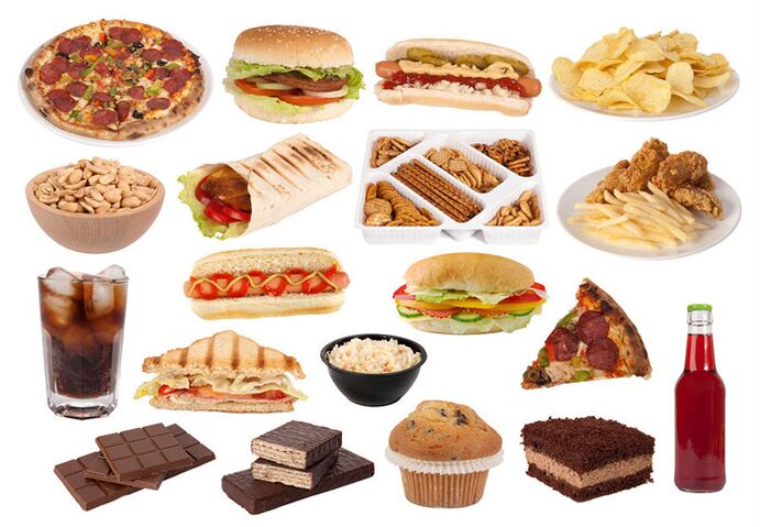 schadelijke voedingsmiddelen voor snel gewichtsverlies