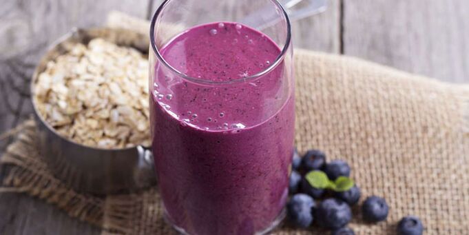 Blueberry havermout smoothie is een gezonde manier om af te vallen