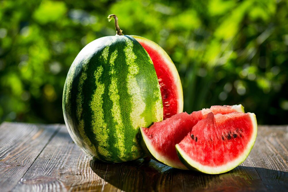 Sappige watermeloen voor gewichtsverlies