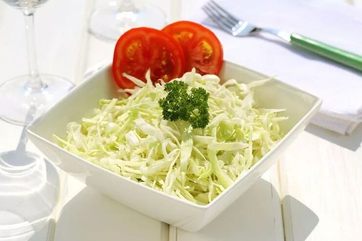 salade op een waterdieet